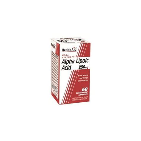 Alpha Lipoic Acid 250mg капсули 60 капсули ПЗУ Аптека Виа Фарм