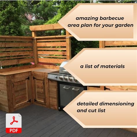 Grill Station, DIY Outdoor Kitchen Plan PDF, DIY Guide to Creating the ...