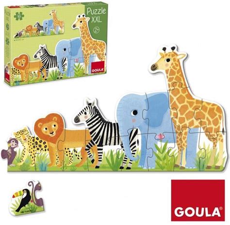 Goula Vormenpuzzel Xxl Jungle 16 Stukjes