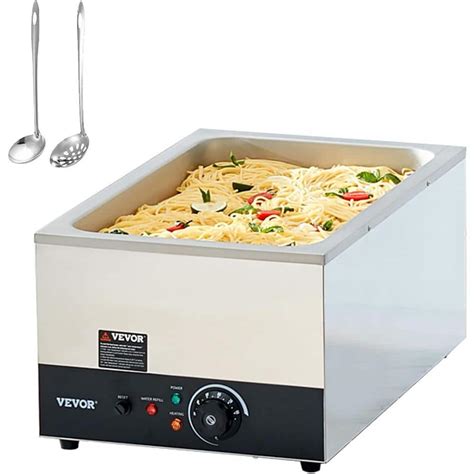 VEVOR Commercial Food Warmer 24 qt. Bain Marie 1200W Electric Buffet ...