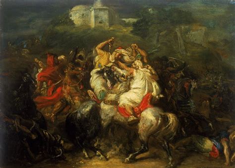 Théodore Chassériau Cavaliers arabes au combat 1853 Peter Paul