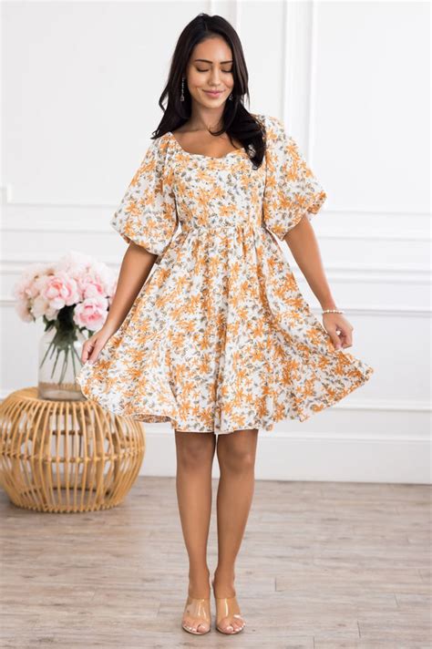 The Ru Modest Floral Dress