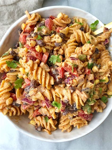 Southwestern Pasta Salad Recipe Cold Pasta Salad Pasta Salad