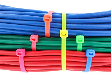 8 Inch Fluorescent Orange Cable Tie 100 Pack Secure Cable Ties