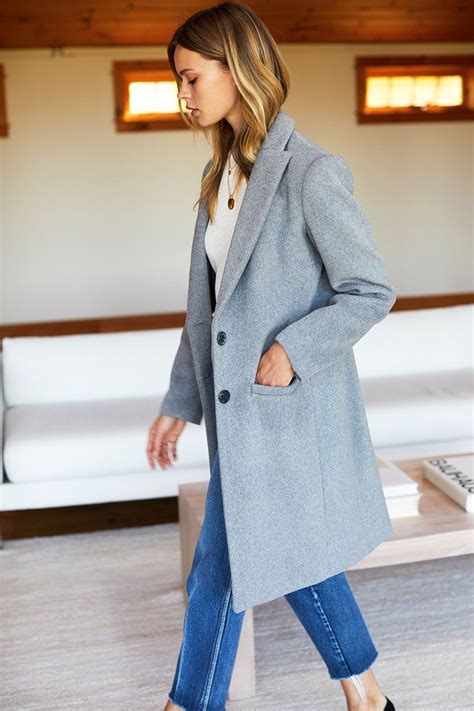 Tailored Coat Heather Grey Emerson Fry Grey Wool Coat Outfit Grey