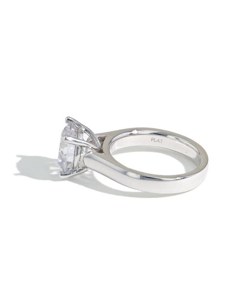 The Round Solitaire Platinum Engagement Ring Setting