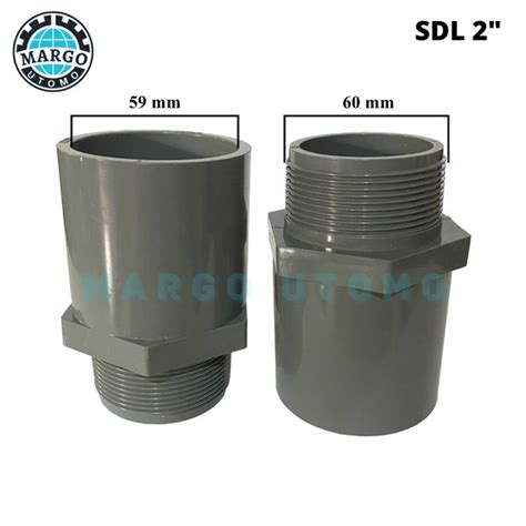 Jual Sock Drat Luar Fitting PVC Sambungan Pipa PVC 2 Inch Di Lapak