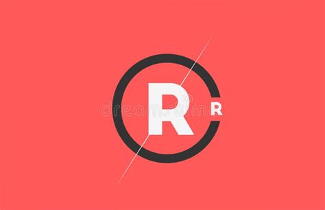 Pink Letter R Circle Logo Stock Illustrations Pink Letter R