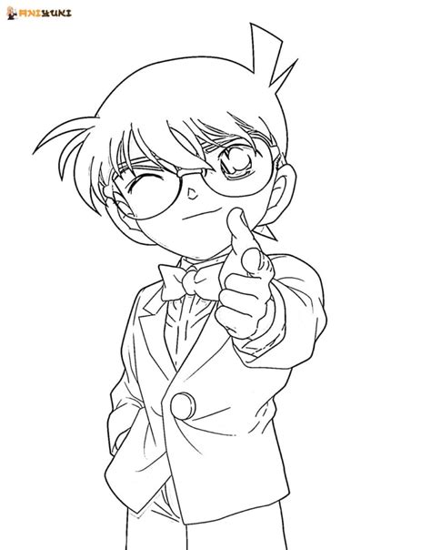 Ausmalen Detektiv Conan Ausmalbilder Ausmalbilder Detective Conan