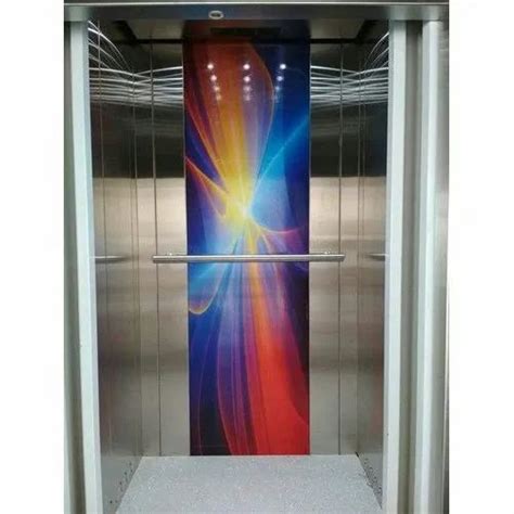 Stainless Steel Geared Automatic Designer Passenger Lift Max Persons