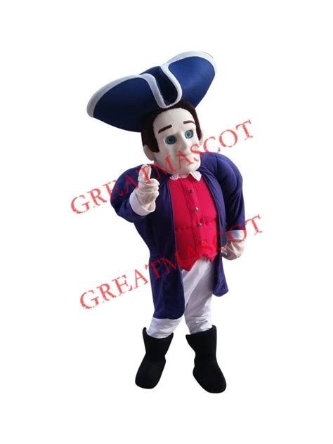 Superb Realistic Patriot Mascot Costume