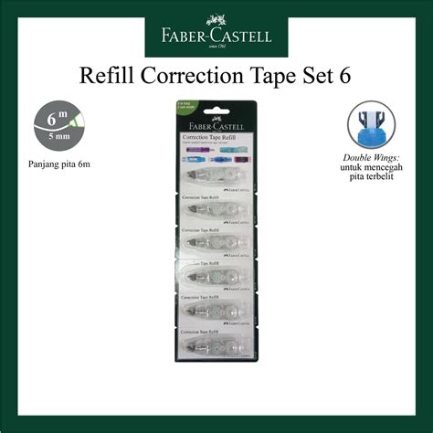 Jual Refill Correction Tape Faber Castell Untuk Tipe Qar Qjr Qdr