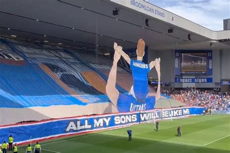 Rangers Ultras Unveil Towering Tifo As They Roar All My Sons Will Be