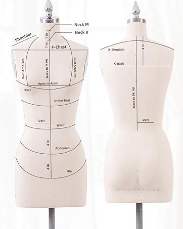 Amazon PDM WORLDWIDE Beige Adjustable Dress Form Mannequin For