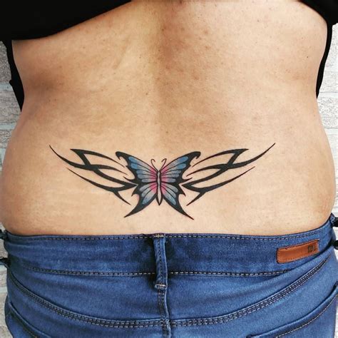 Sharp Butterfly Tramp Stamp Tattoos Picture Tattoos Tramp Stamp