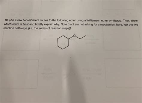 Solved 10 5 Draw Two Different Routes To The Following Chegg