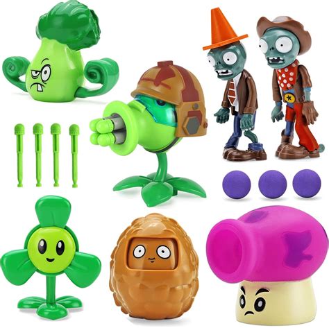 Piezas De Juguetes De Plantas Y Zombies Figuras De Acci N Zombies Pvz