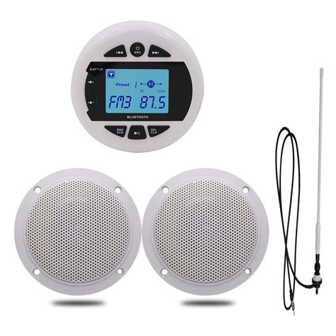 Buy Herdio Marine Bluetooth Radio And Speakers Kit Marine Gauge Head