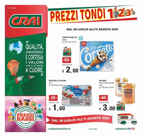 Calam O Volantino Crai Cod Lombardia Dal Luglio All Agosto