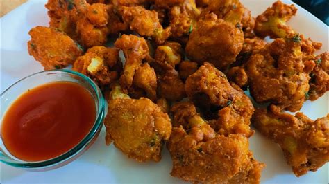 Crispy Gobi Pakora How To Make Gobi Pakoda Recipe Cauliflower