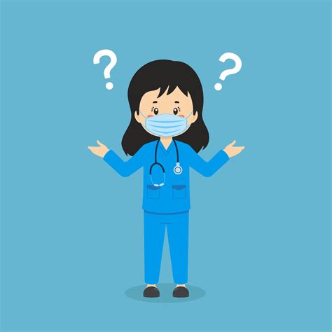 Nurse Thinking Vector Art, Icons, and Graphics for Free Download