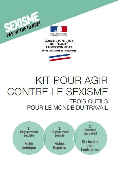 Kit Pour Agir Contre Le Sexisme Trois Outils Pour Le Monde Du Travail