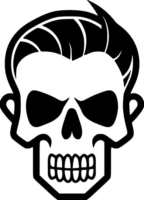 Skull, Black and White Vector illustration 27724433 Vector Art at Vecteezy