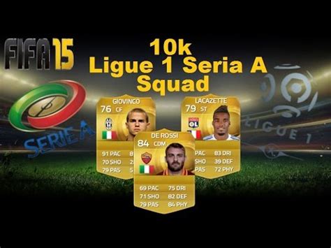 Fifa Squad Builder L Ligue Serie A Squad Youtube