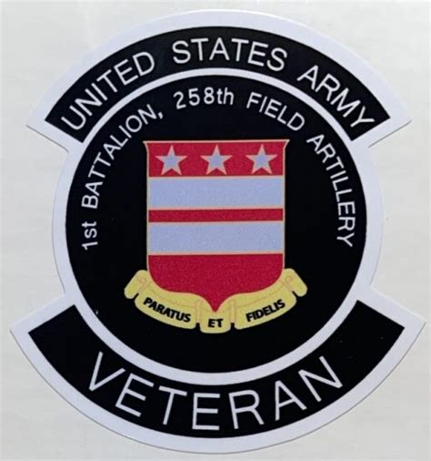 Us Army St Battalion Th Field Artillery Veteran Sticker Decal