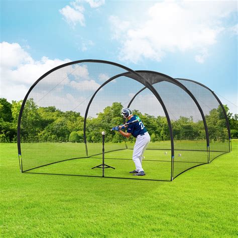 ORIENGEAR 20FT Baseball Batting Cage Net and Frame Softball Hitting
