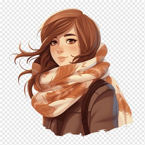 Autumn Scarf Autumn Girl Png PNGWing