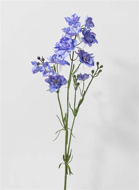 33in Blue Purple Bouquet Larkspur Spray