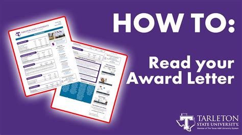 How To Read Your Financial Aid Award Letter Tarleton State University