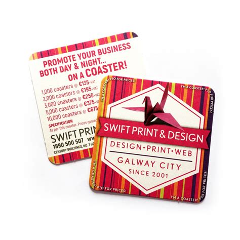 Custom Printed Coasters – Swift Print & Design