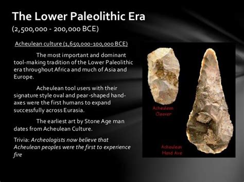 😂 Lower paleolithic stone tools. Evolution of Modern Humans: Early ...