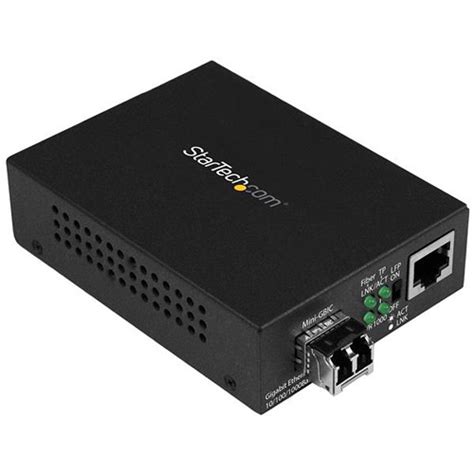 Startech Gigabit Ethernet Fiber Media Converter Mcm Mmlc B H