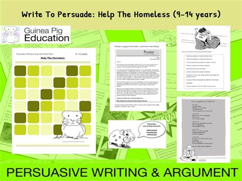 Write To Persuade Help The Homeless 9 14 Years Teaching Resources Persuasive Writing