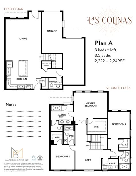 Las Colinas Community Floorplans - Madrid Builders