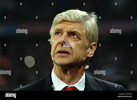 Munich Germany 15th February 2017 Arsenals Manager Arsene Wenger