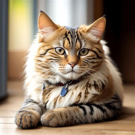 Premium Photo Domestic Cat Lies On A White Isolated Background