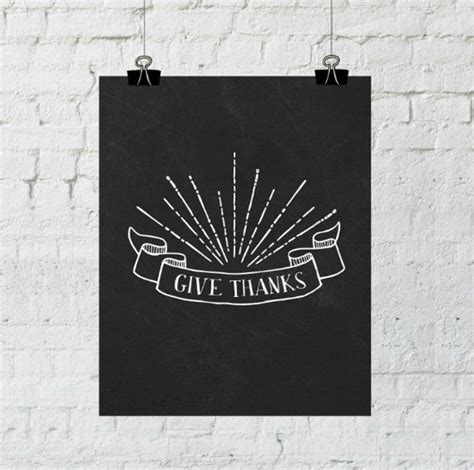 Give Thanks Inspirational Wall Art Thanksgiving Printable - Etsy