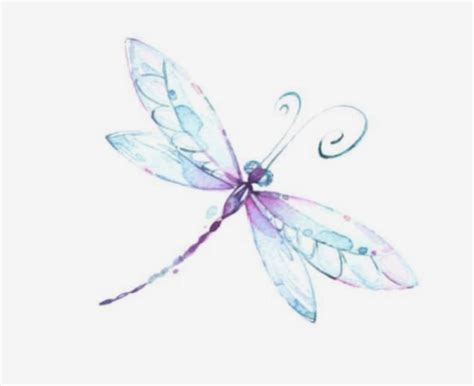 Dragonfly Tatoos Watercolor Dragonfly Tattoo Dragonfly Artwork