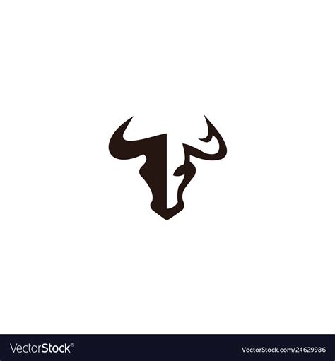 Bull Horns Silhouette