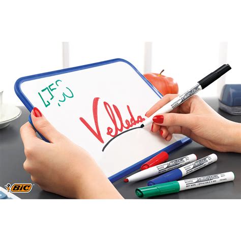 Bic Velleda 1741 Black Whiteboard Markers Pack Of 12 1199174109