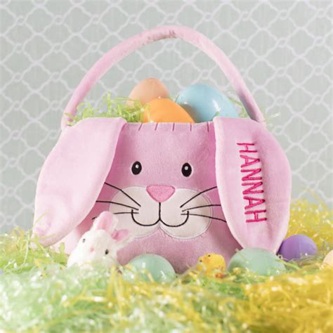 Embroidered Easter Bunny Baskets Giftsforyounow