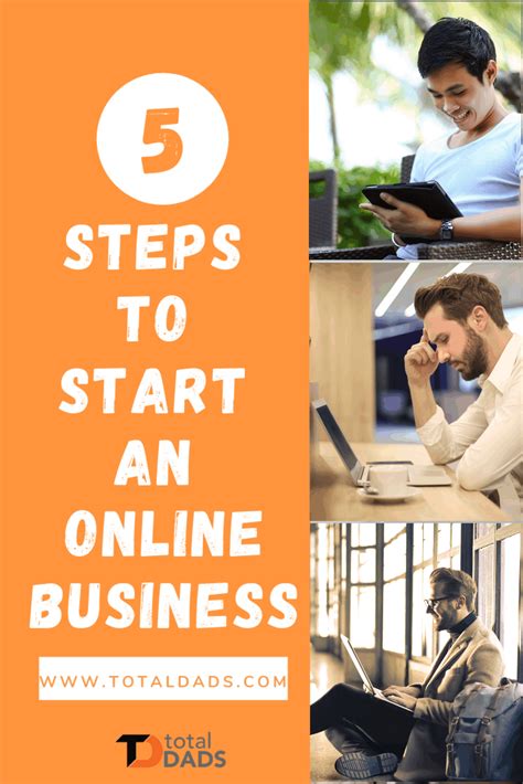 5 Steps To Start An Online Business Total Dads