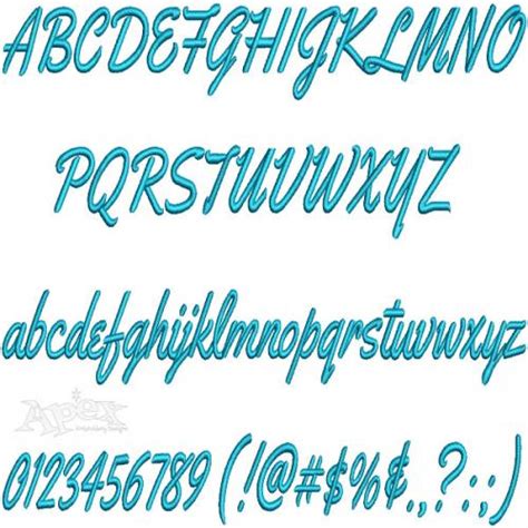 Athletic Script Embroidery Font | Apex Embroidery Designs, Monogram ...