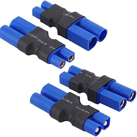 Yowoo Pairs Ec To Ec Male Female Connector Adapter For Rc Lipo