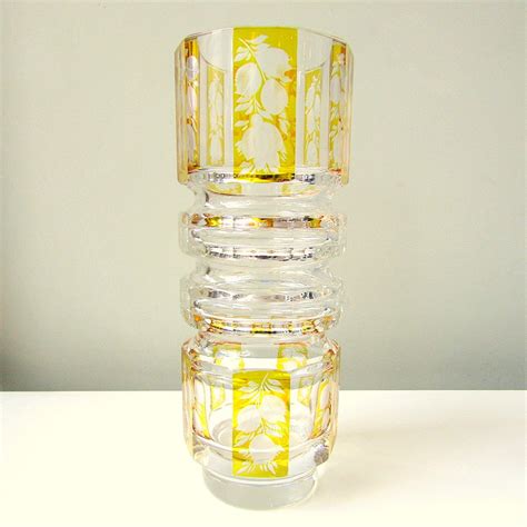 Antiques Atlas Bohemian Art Deco Flash Glass Vase