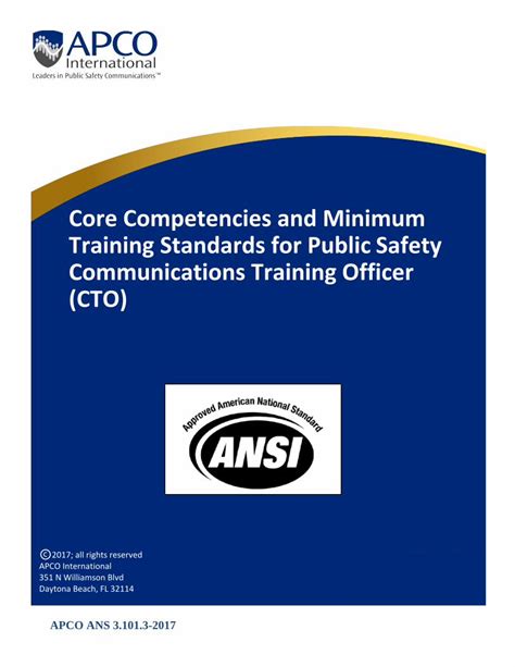 Pdf Core Competencies And Minimum Training Standards For Dokumen Tips